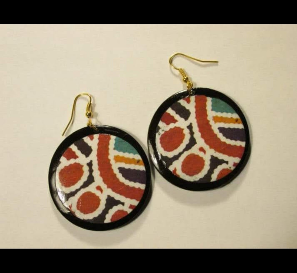 Wooden Tribal Earrings- URBAN Fresh Jewelz