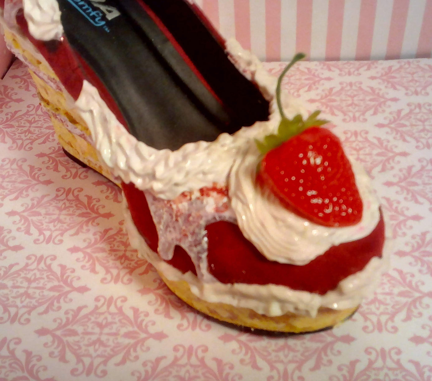 🍓 Strawberry Shortcake Cake Wedge Heels