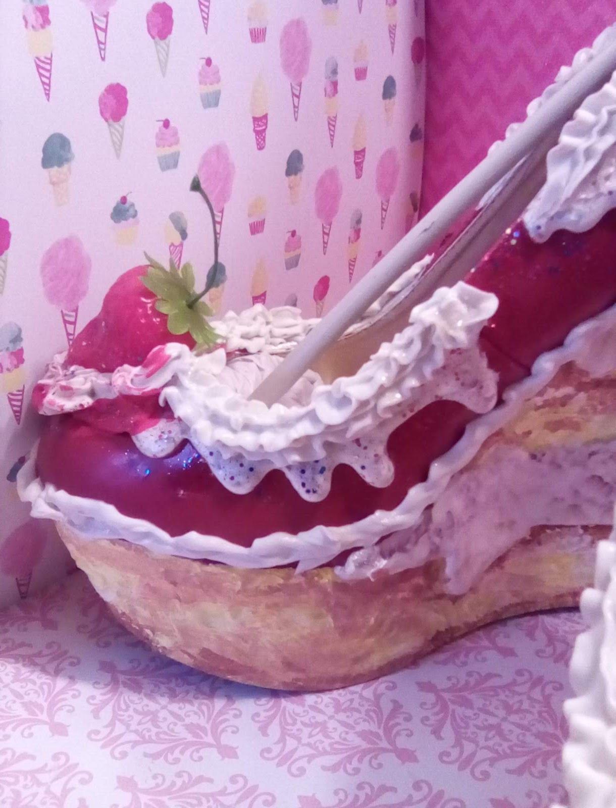 🍓 Strawberry Shortcake Cake Wedge Heels