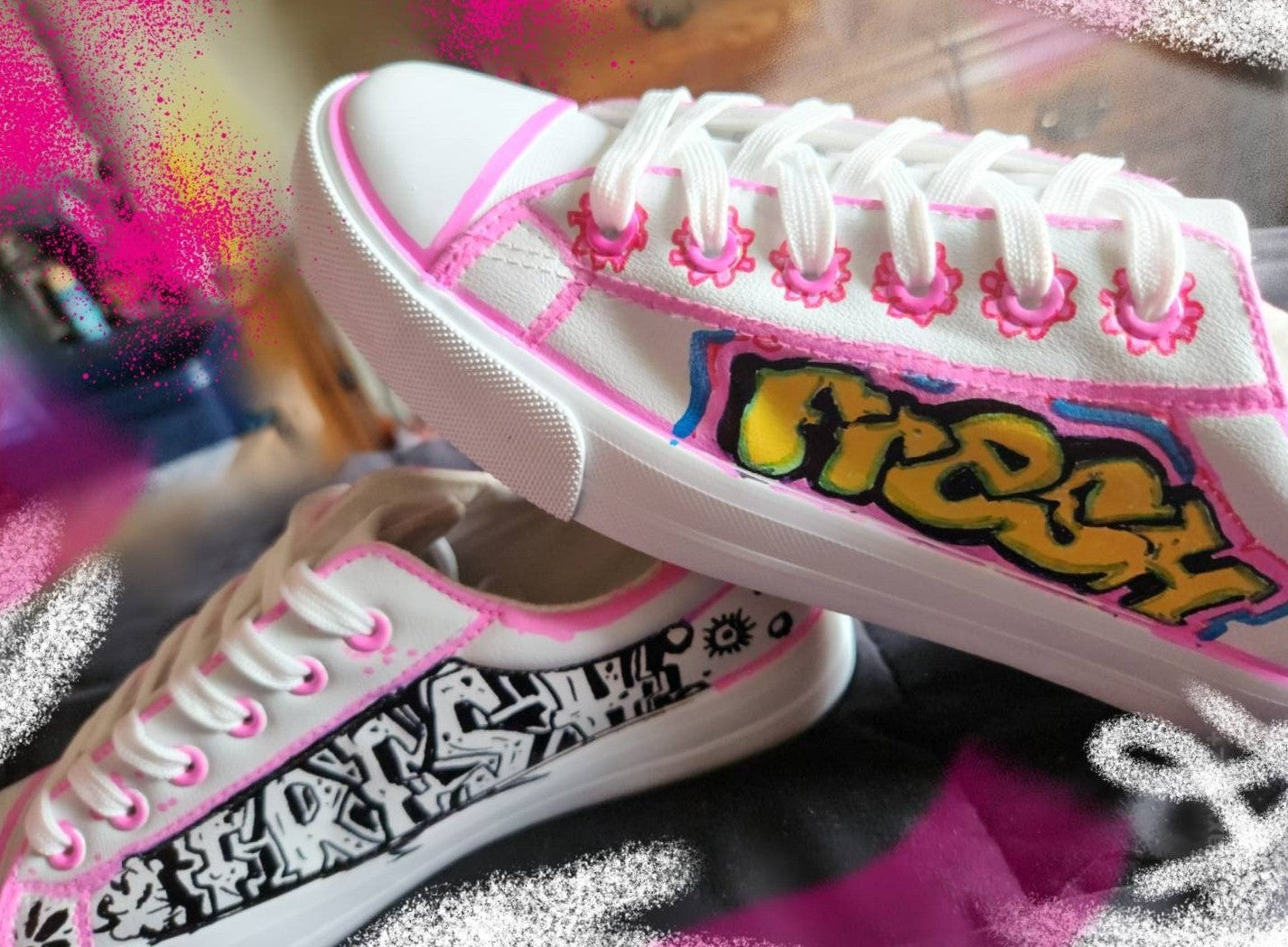 "FRESH Clr/BlkWht OG" Skate Sneaker Shoe- URBAN Fresh Shoez