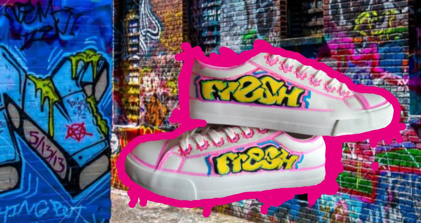 "FRESH Clr/BlkWht OG" Skate Sneaker Shoe- URBAN Fresh Shoez