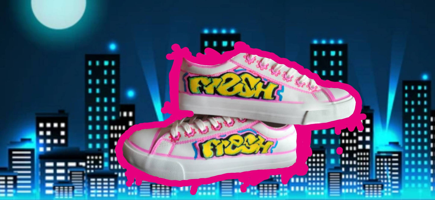 "FRESH Clr/BlkWht OG" Skate Sneaker Shoe- URBAN Fresh Shoez