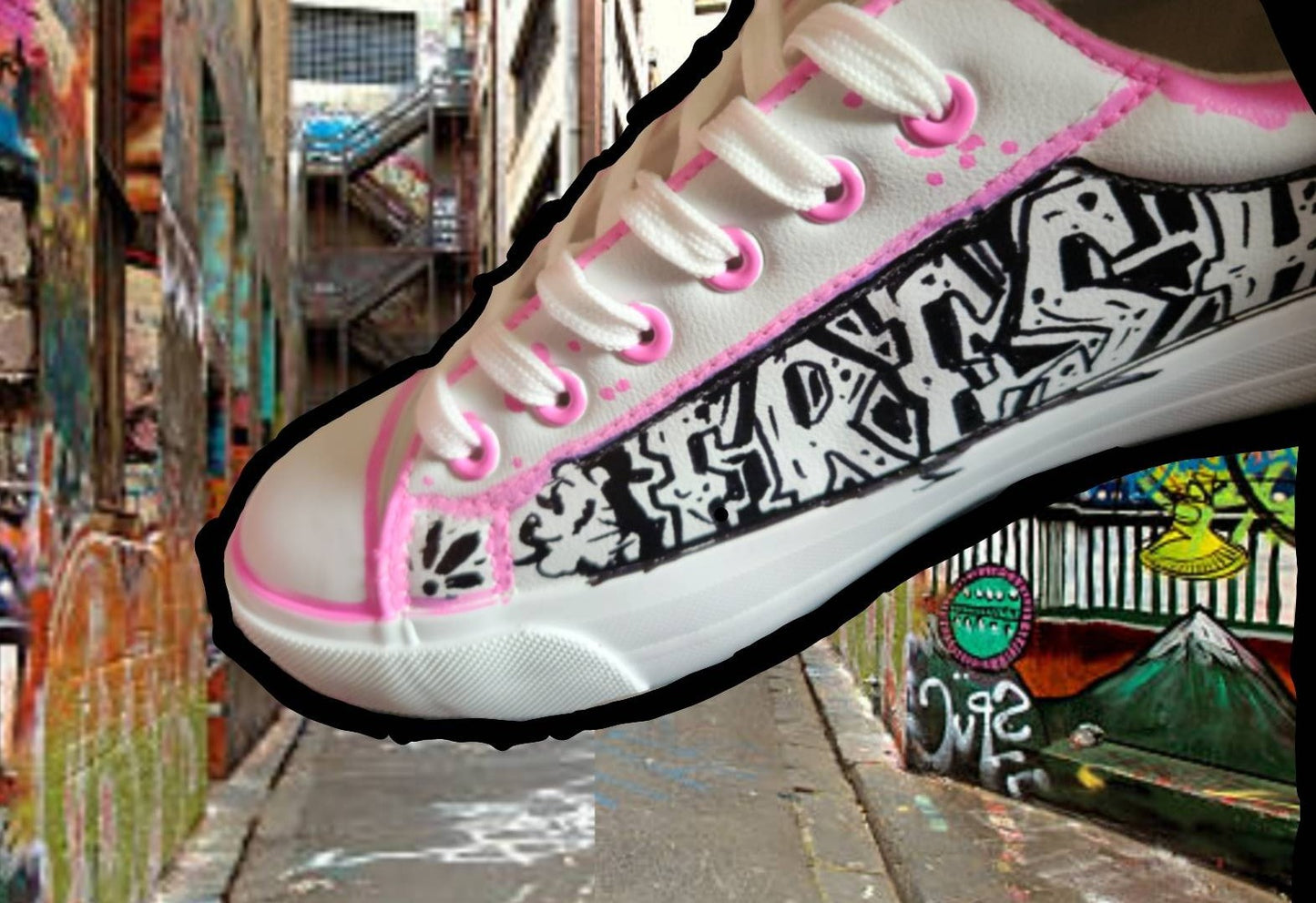 "FRESH Clr/BlkWht OG" Skate Sneaker Shoe- URBAN Fresh Shoez