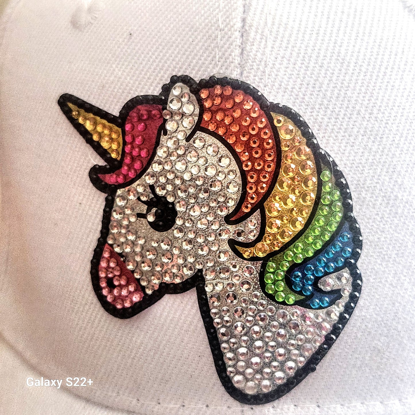 Rainbow🌈 Unicorn w/ Swarovski Crystals White Hat-URBAN Fresh