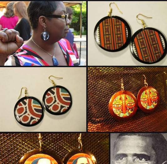 Wooden Tribal Earrings II- URBAN Fresh Jewelz