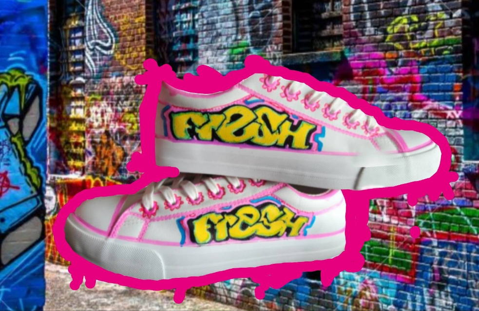 "FRESH Clr/BlkWht OG" Skate Sneaker Shoe-                URBAN Fresh Shoez
