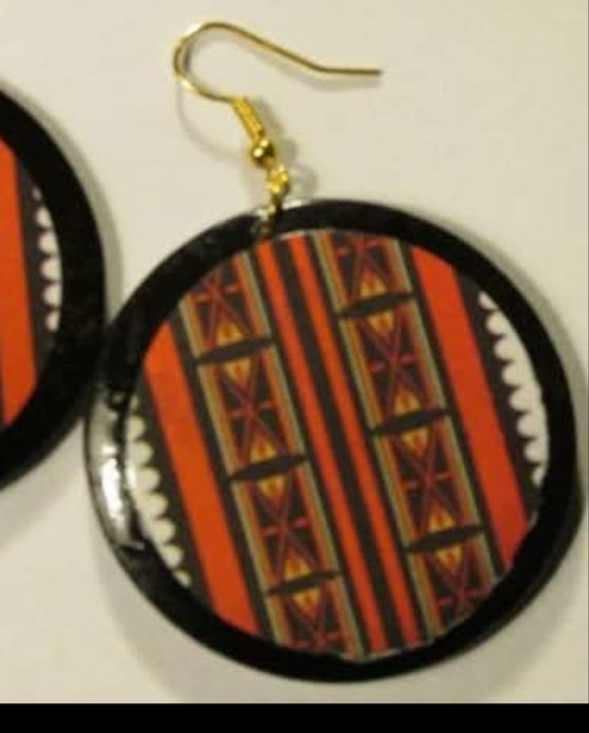 Wooden Tribal Earrings- URBAN Fresh Jewelz