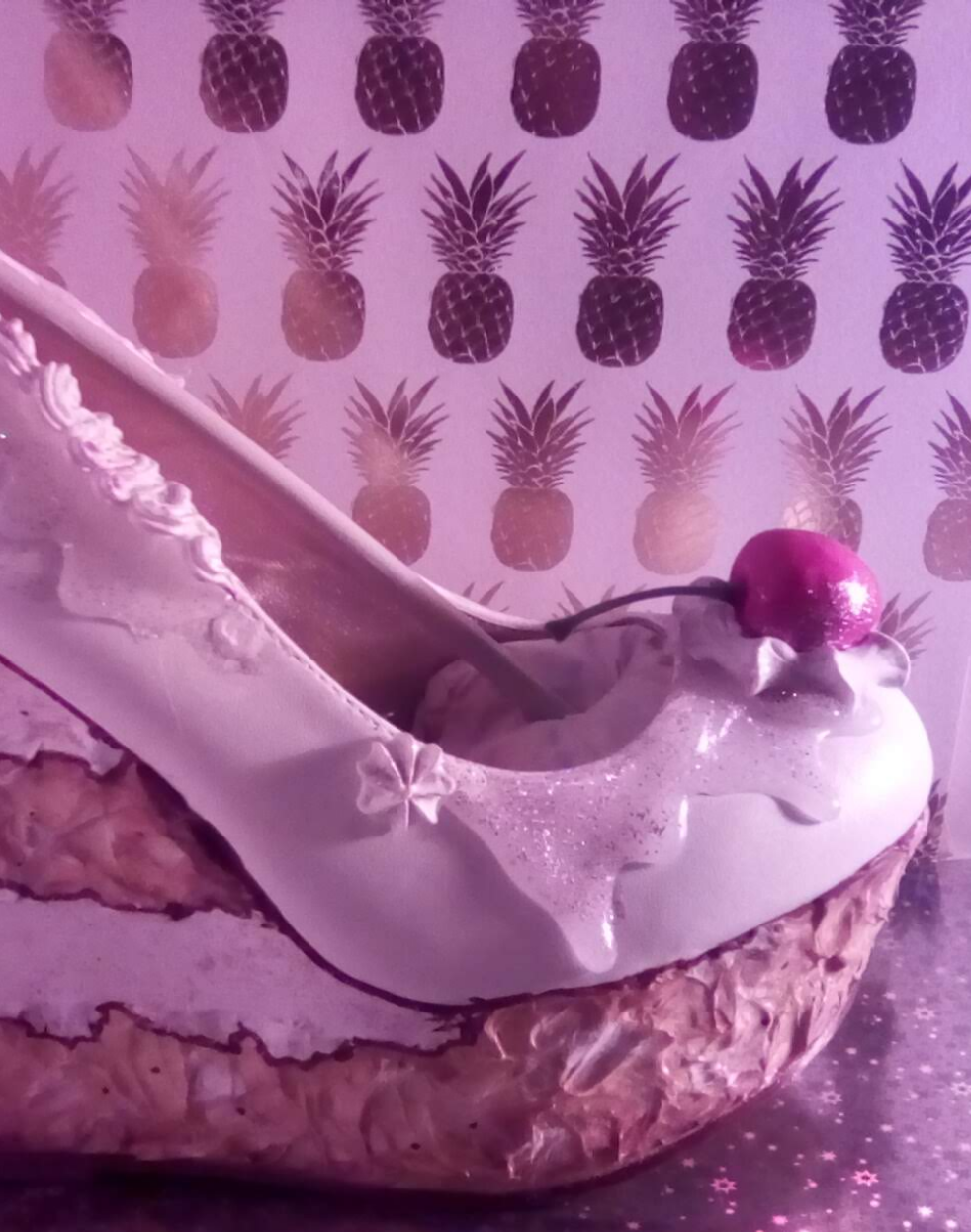 ✨️ Royal Wedding Cake Wedge Heels
