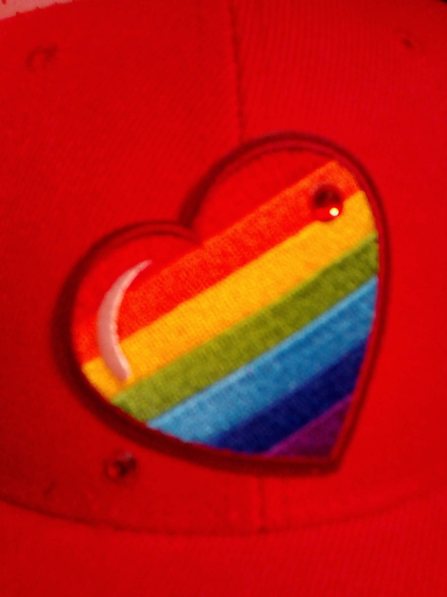 URBAN Fresh- Red Heart Hat w/ Swarovski Crystals-URBAN Fresh Hatz
