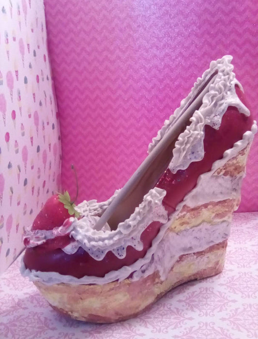 🍓 Strawberry Shortcake Cake Wedge Heels