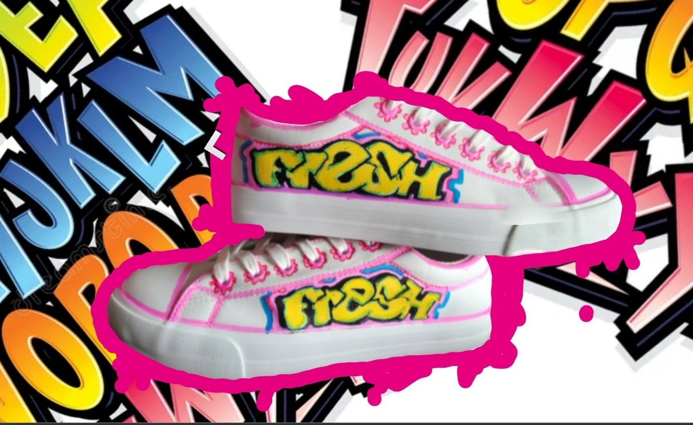 "FRESH Clr/BlkWht OG" Skate Sneaker Shoe-                URBAN Fresh Shoez