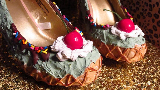 🍫Mint Chocolate Chip Ice Cream Cone Heels
