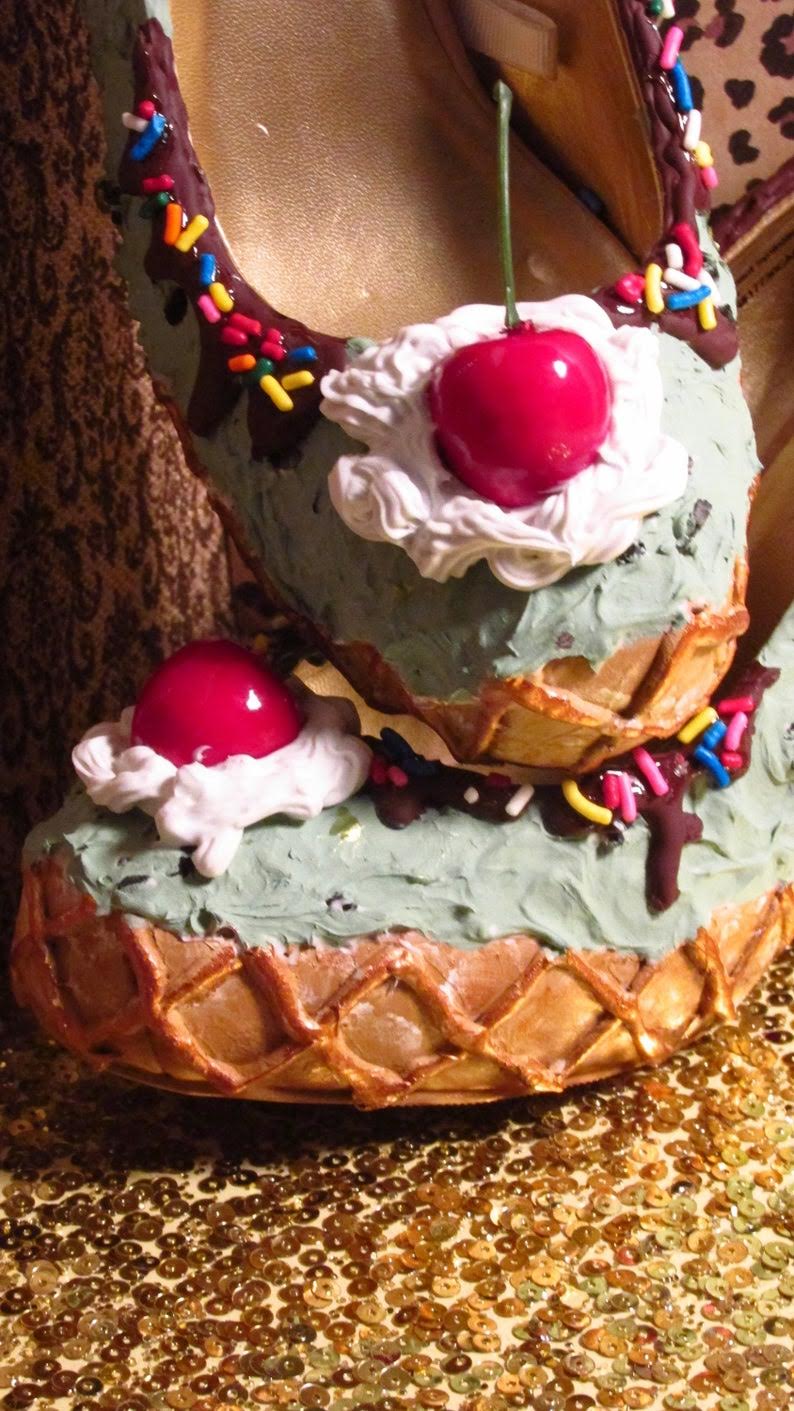 🍫Mint Chocolate Chip Ice Cream Cone Heels