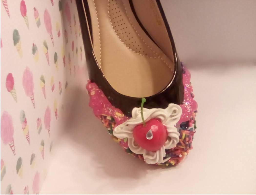 🍒 Pink Frosted Sprinkle Flats