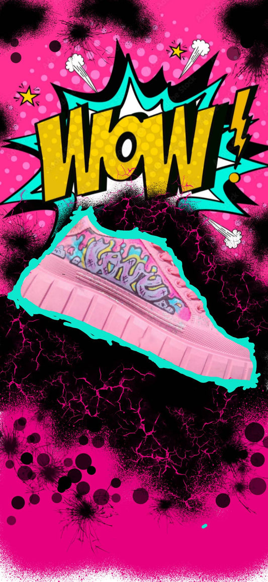 "LoVE KicKz"Skate Fashion Sneaker- URBAN Fresh Shoez