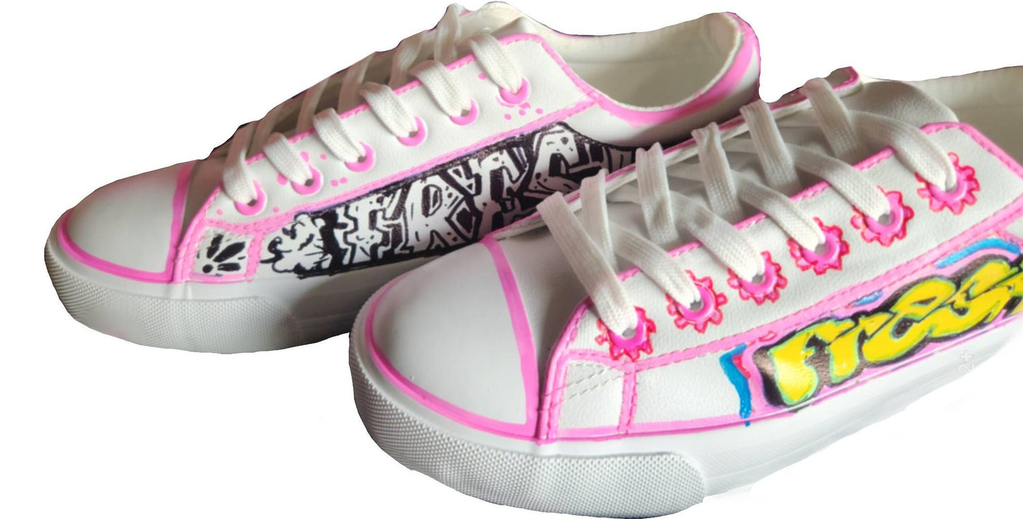 "FRESH Clr/BlkWht OG" Skate Sneaker Shoe-                URBAN Fresh Shoez