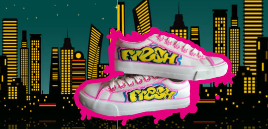 "FRESH Clr/BlkWht OG" Skate Sneaker Shoe-                URBAN Fresh Shoez