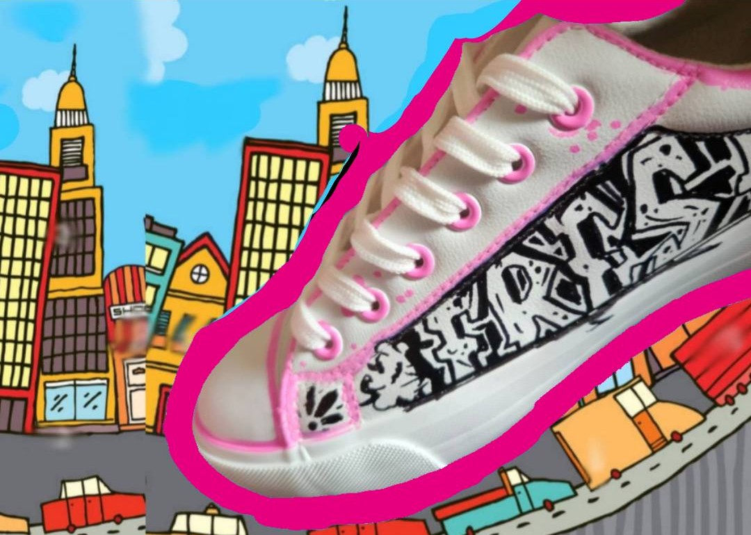 "FRESH Clr/BlkWht OG" Skate Sneaker Shoe-                URBAN Fresh Shoez