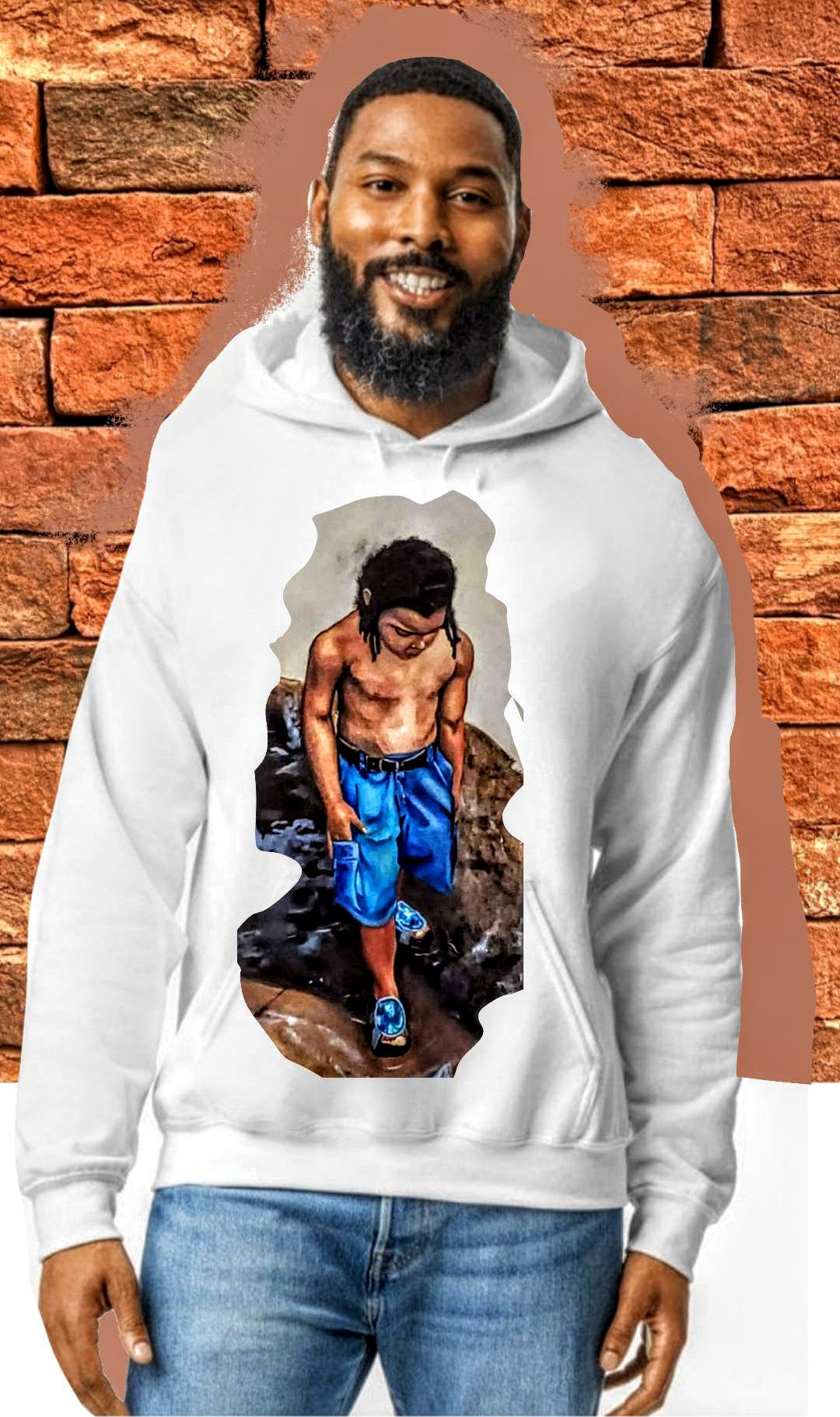 "Boy and Puddle" Sweatshirt Hoodie-URBAN Fresh Hoodiez