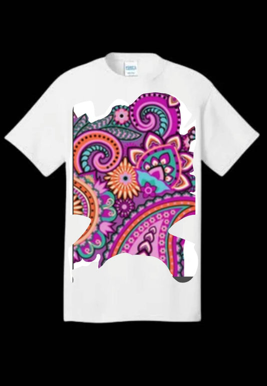 PINK Paisley Tee-            URBAN Fresh Tee's